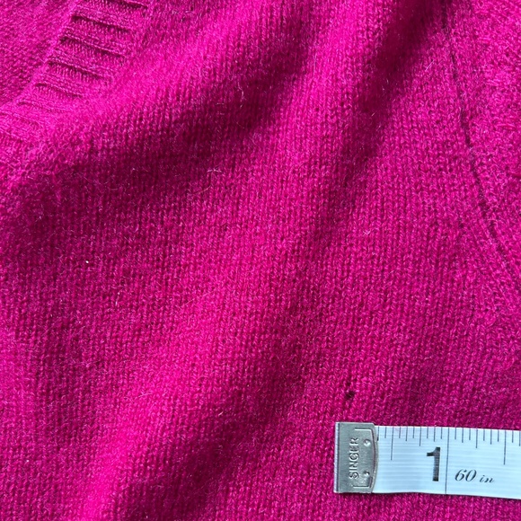 Caslon Pink Cashmere V Neck Sweater Women’s M - Picture 3 of 5